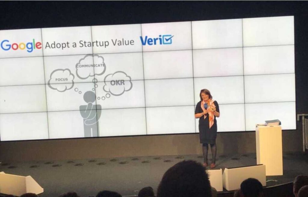 Ann Marie McSorely CEO Veri at Google Adopt a Startup Programmme